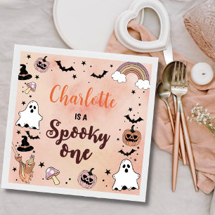 Spooky One Halloween 1st Birthday Party Napkins