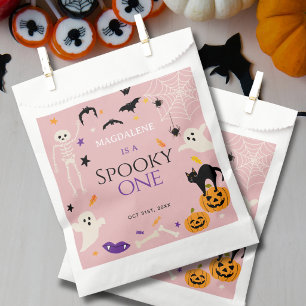 Spooky One Halloween 1st Birthday Pink Favour Bags