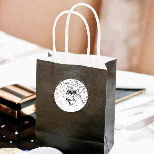 Spooky One   Halloween 1st Birthday   Pink Ghosts Classic Round Sticker