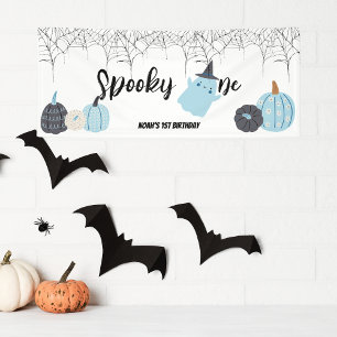 Spooky One Halloween 1st Birthday Spooky Blues Banner