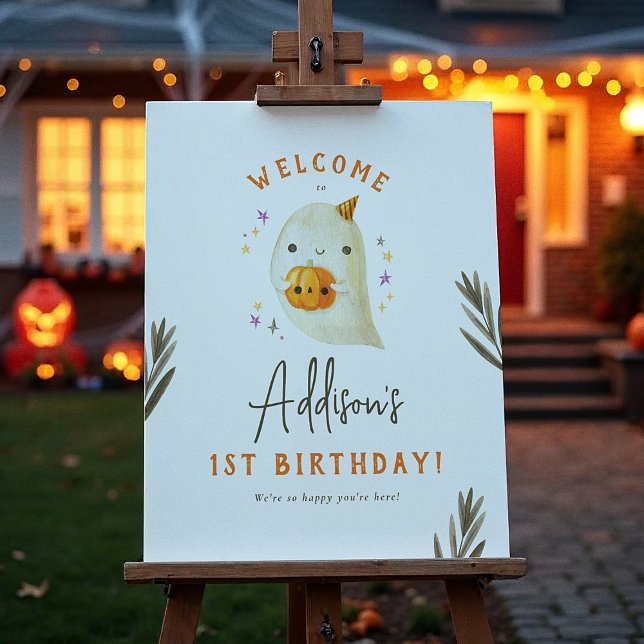 Spooky One Halloween 1st Birthday Welcome Sign (Creator Uploaded)