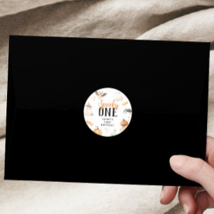 Spooky One Halloween Birthday Classic Round Sticker