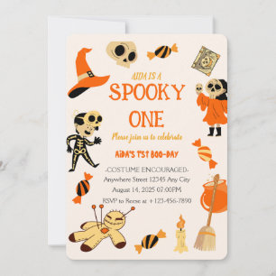 Spooky One Halloween Birthday Invitation