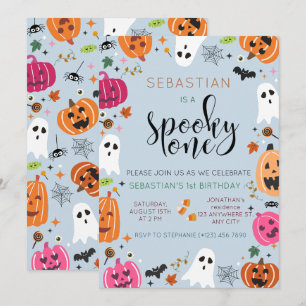 Spooky One Halloween Birthday Invitation