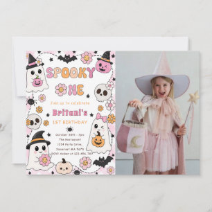 Spooky One Halloween Birthday Invitation
