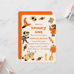 Spooky One Halloween Birthday Invitation