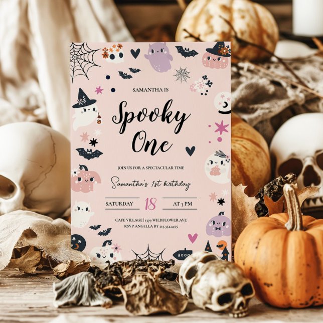 Spooky One Halloween Birthday Invitation  (Creator Uploaded)