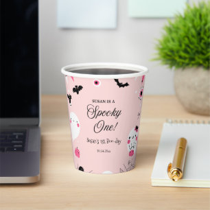 Spooky One Halloween Birthday Paper Cups