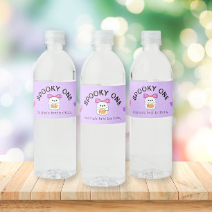 Spooky One Halloween Birthday Water Bottle Label