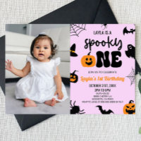 Spooky One Halloween First 1st Birthday Party