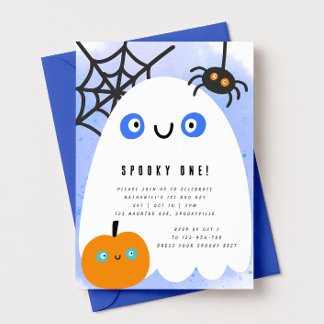 Spooky One Halloween First Birthday Invitation