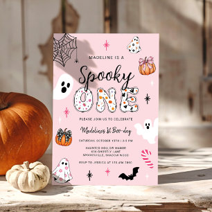 Spooky One Halloween First Birthday Invitation