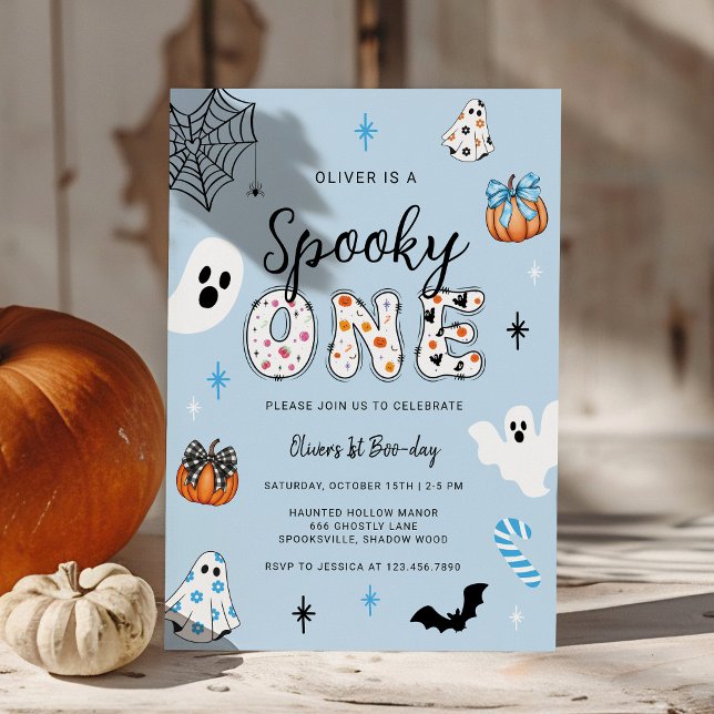 Spooky One Halloween First Birthday Invitation (Creator Uploaded)