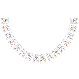 Spooky One Halloween First birthday party Bunting