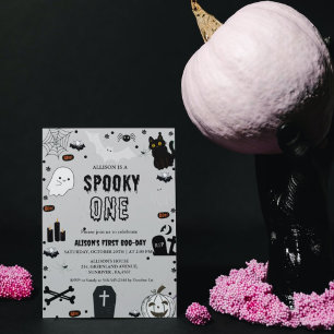Spooky One Halloween first birthday party Invitation