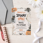 Spooky One Halloween Ghost 1st Birthday Vellum Invitations<br><div class="desc">👻🎃 Spooky One – Halloween Ghost 1st Birthday Vellum Invitations 🕸️✨ Celebrate your little one’s first birthday with a spooky-cute twist! 👻🎀 These adorable vellum invitations feature a whimsical ghost and Halloween theme, perfect for a fun and festive birthday bash. Ideal for costume parties, trick-or-treat fun, and magical first birthday...</div>