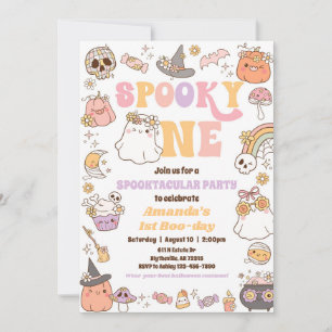 Spooky One Halloween Ghost Invitation