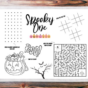 Spooky One   Halloween   Kids Activity Placemat(3)