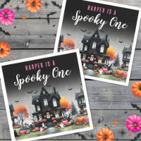 Spooky One Pink Halloween 1st Birthday
