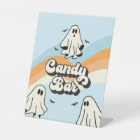 Spooky One Retro Ghost Birthday Candy Bar