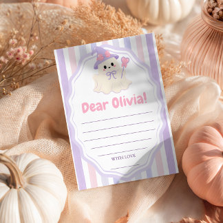 Spooky One Time Capsule Message Card Girl