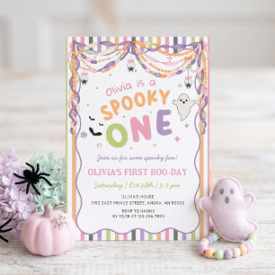 Spooky One Whimsical Girl Birthday Invitation