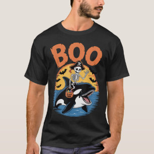 Spooky Orca Costume On Boo Orca Halloween T-Shirt