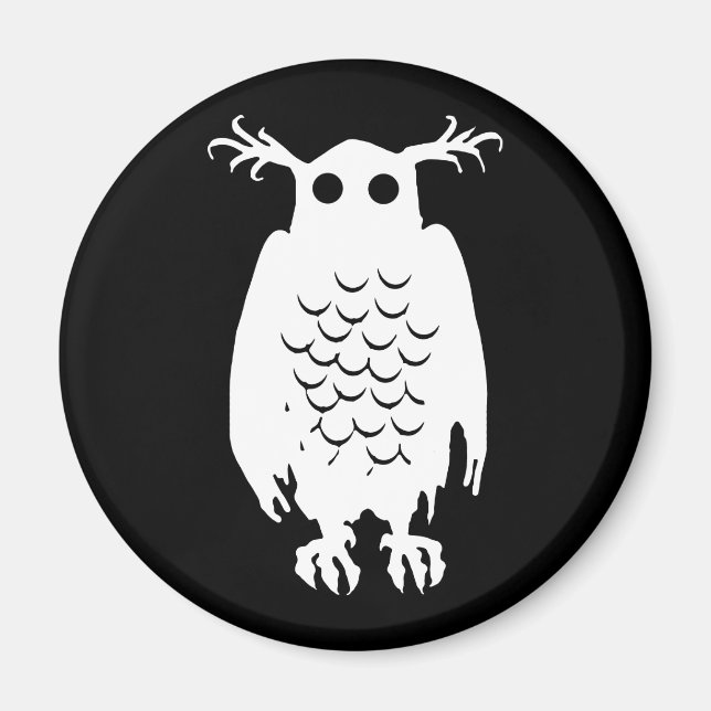 Spooky Owl Magnet (Front)