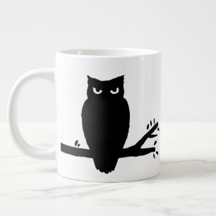 Spooky Owl Silhouette Large Coffee Mug