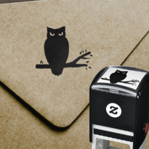 Spooky Owl Silhouette Self-inking Stamp