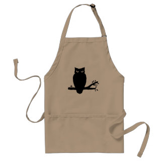 Spooky Owl Silhouette Standard Apron