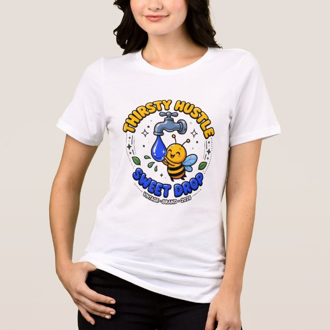 Spooky Paddle Squad Ghost Art Tri-Blend Shirt (Front)