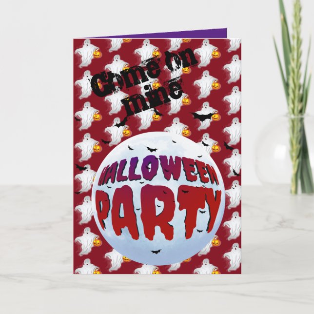Spooky Party Card (Front)