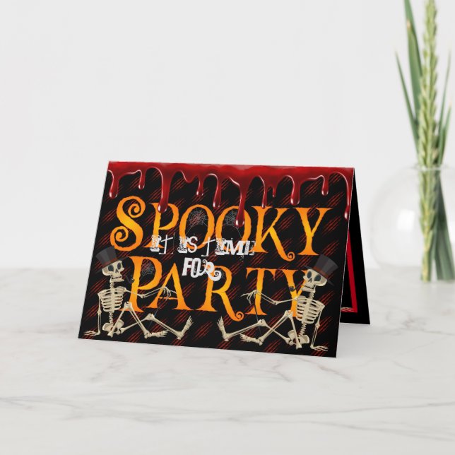 Spooky Party Card (Front)