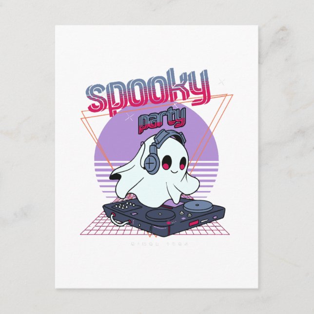 Spooky Party Halloween Enclosure Card (Front)