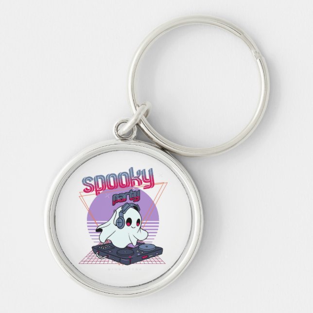 Spooky Party Halloween Key Ring (Front)