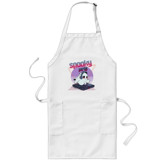Spooky Party Halloween Long Apron (Front)