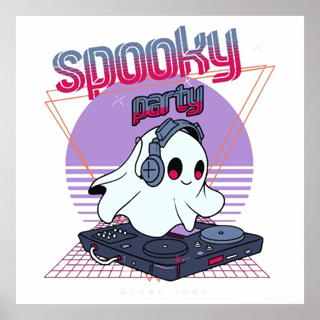 Spooky Party Halloween Poster (Front)