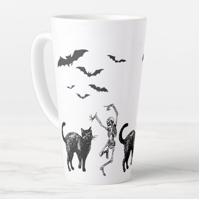 Spooky Party Latte Mug (Left Angle)