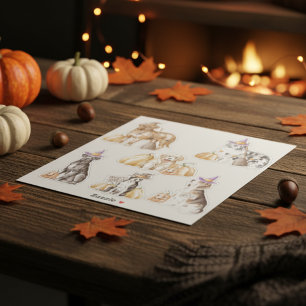 Spooky Paws Halloween Sticker Collection