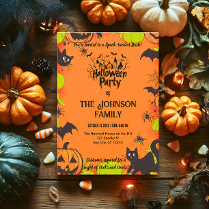 Spooky Personalised Halloween Costume Party Invitation