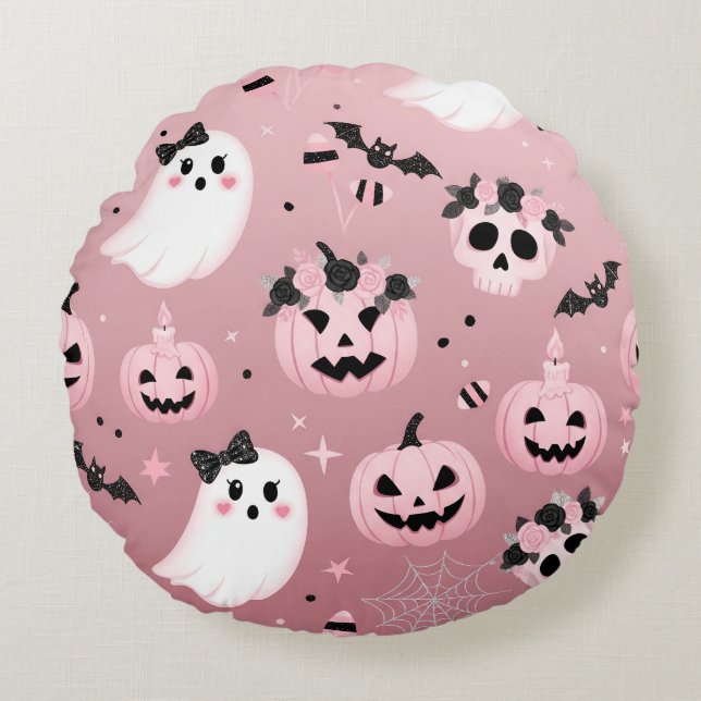 Spooky pink pillow (Front)
