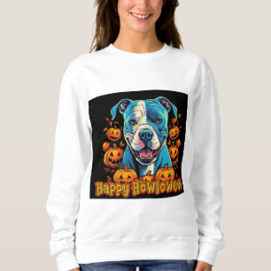 Spooky Pitbull Happy Howloween Sweatshirt