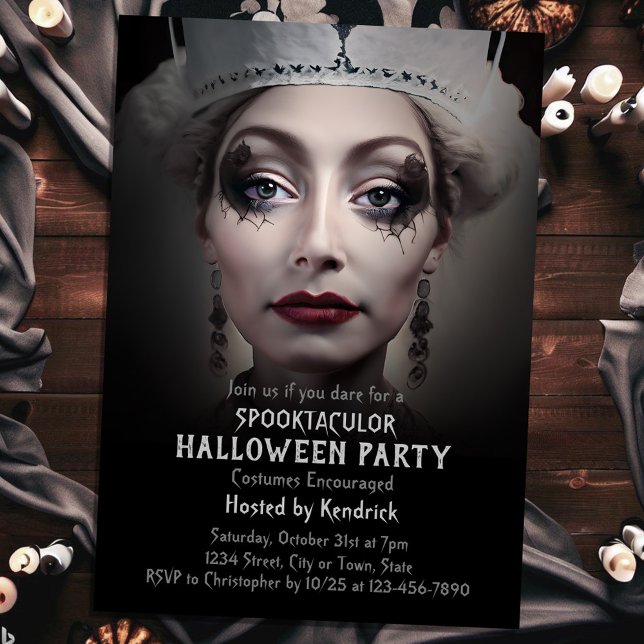 Spooky Princess Halloween Costume Party Invitation (Creator Uploaded)