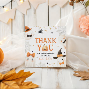 Spooky Pumpkin Birthday Thank You Tag