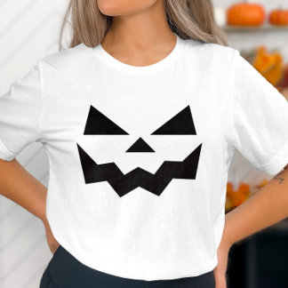 Spooky Pumpkin Face Halloween T-Shirts 