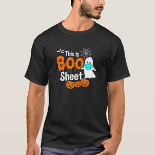 Spooky Pumpkin Ghost I Boo Sheet T-Shirt