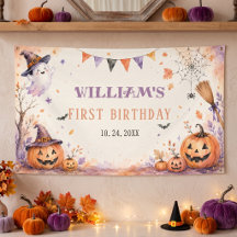 Spooky Pumpkin Halloween Birthday