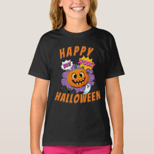 Spooky Pumpkin - Happy Halloween T-Shirt
