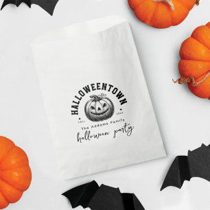 Spooky Pumpkin Jack O Lantern Halloween Party  Favour Bags